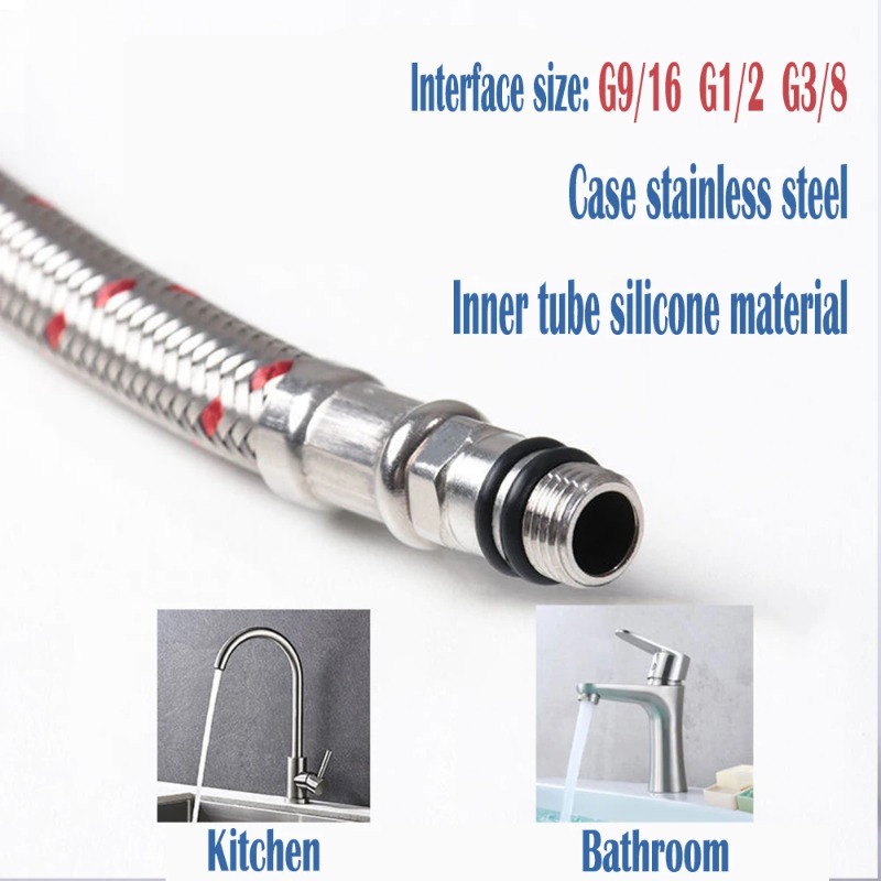2PCS 60cm Flexible Plumbing Pi - Flexible Hose Braided recensione e prezzo