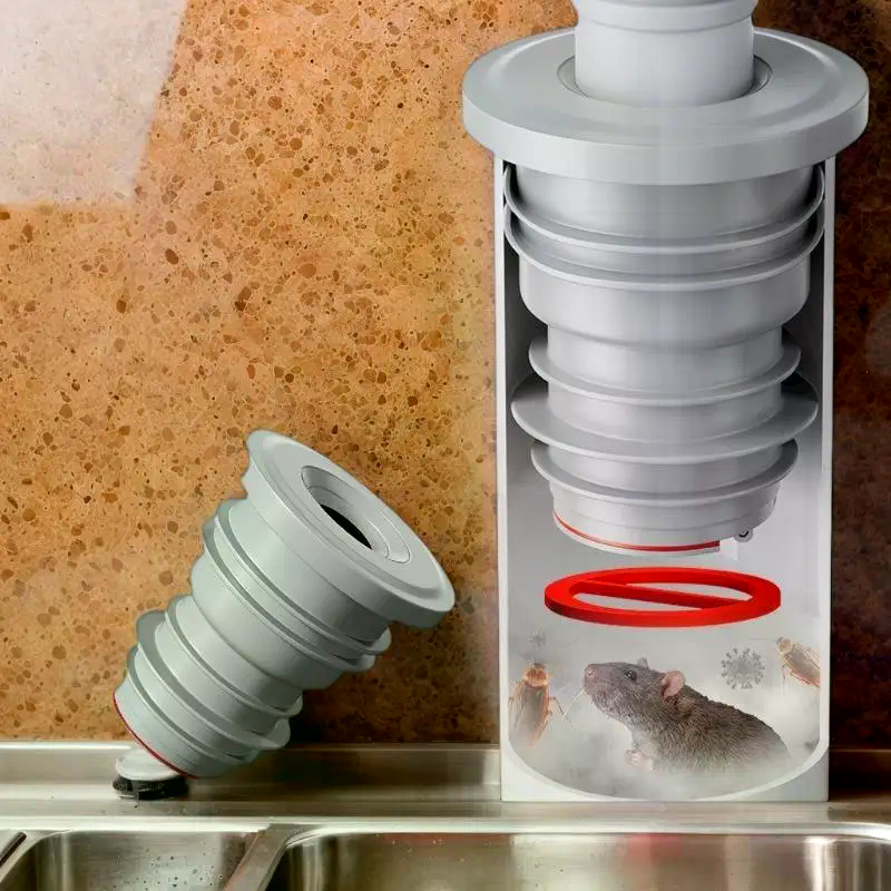 Bathroom Sewer Seal Ring Anti- - Drain Pipe Clip recensione e prezzo
