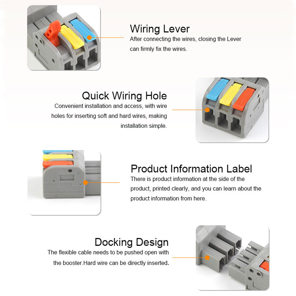 5Pcs DF-2604D Mini Docking Qui - Push Fit Connector recensione e prezzo