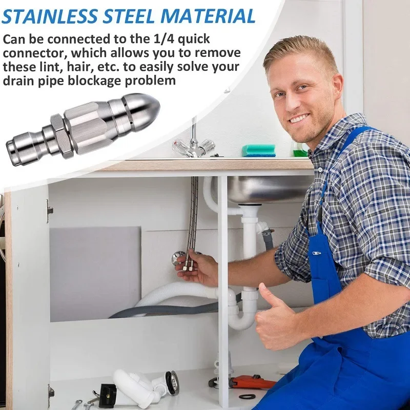 Water Jet High Pressure Spraye - Drain Pipe Clip recensione e prezzo