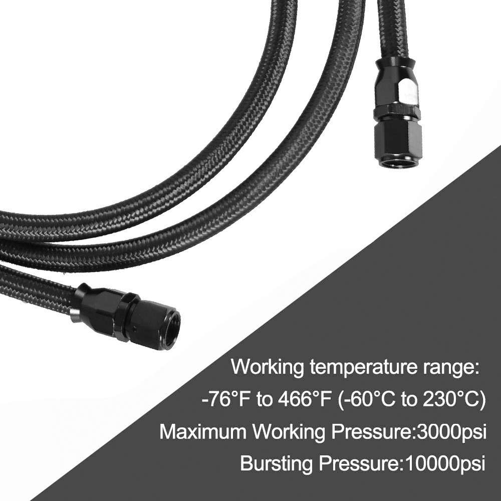 2 X 7Ft AN6 Flexible PTFE Tran - Flexible Hose Braided recensione e prezzo
