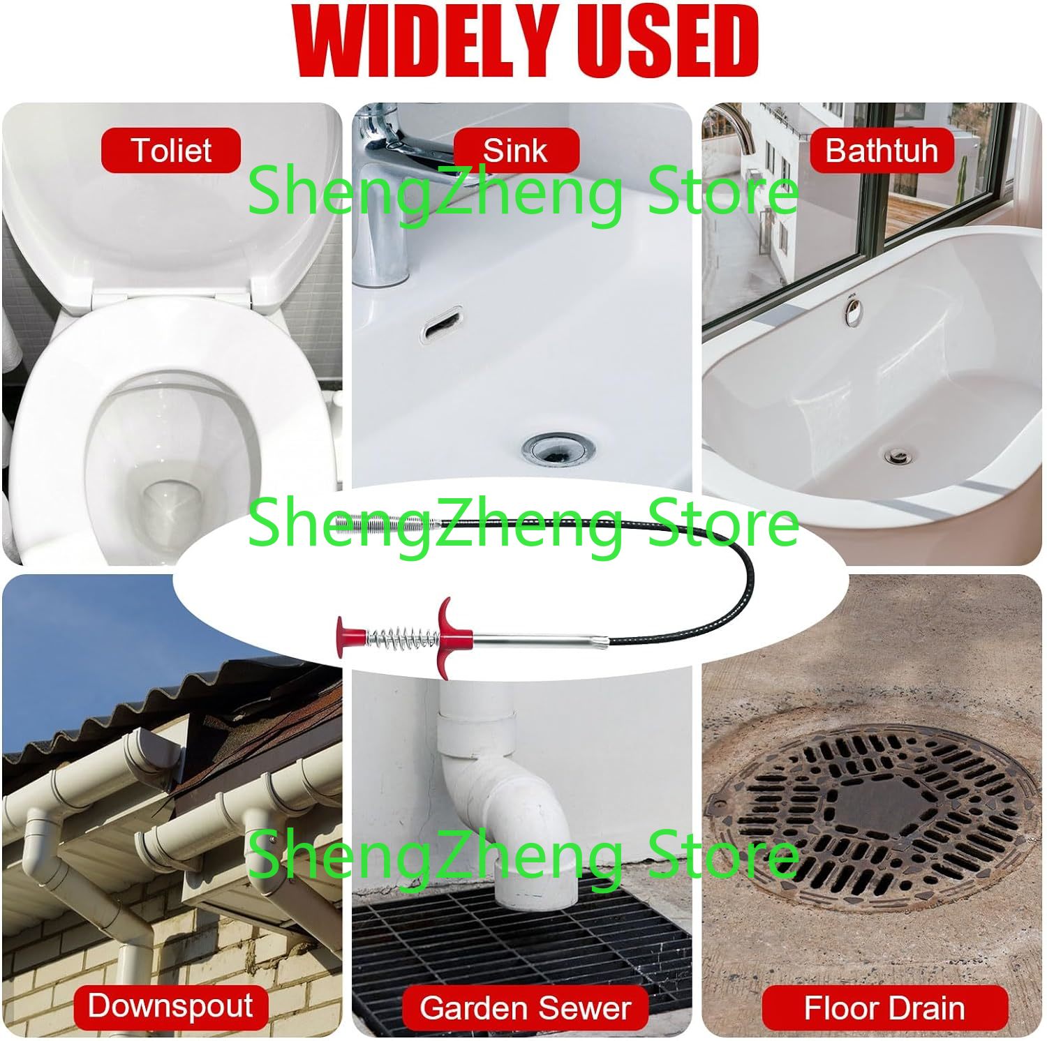 1Pcs Drain Snake Hair Drain Cl - Drain Snake Flexible recensione e prezzo