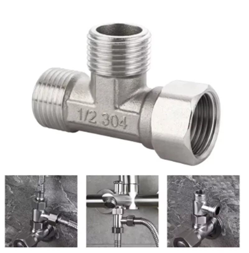 Stainless Steel T Adapter G1/  - Shower Valve Cartridge recensione e prezzo