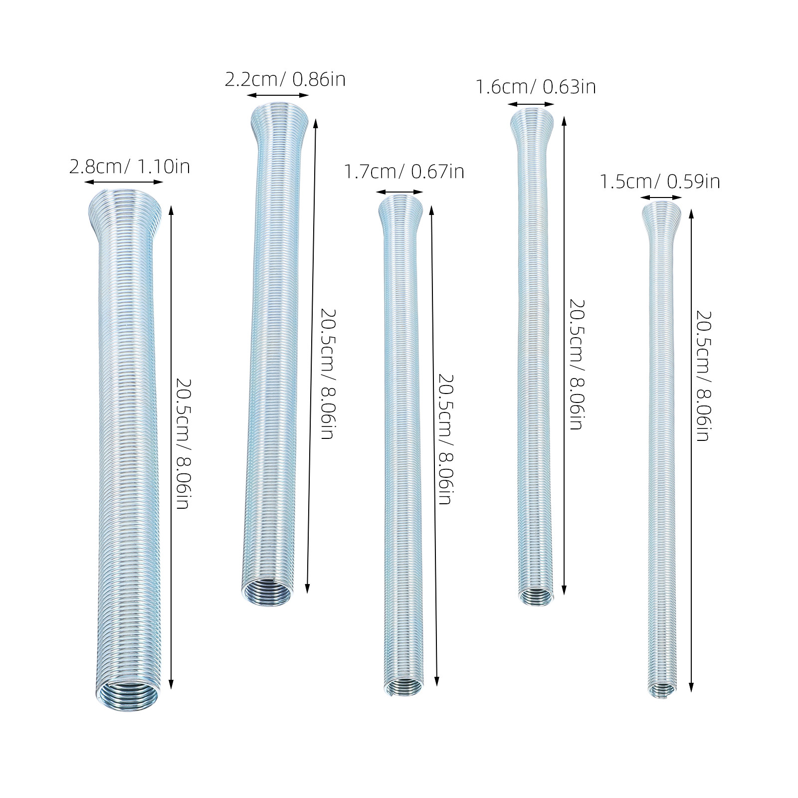 5Pcs Spring Tubing Bender Kit  - Pipe Bending Spring recensione e prezzo