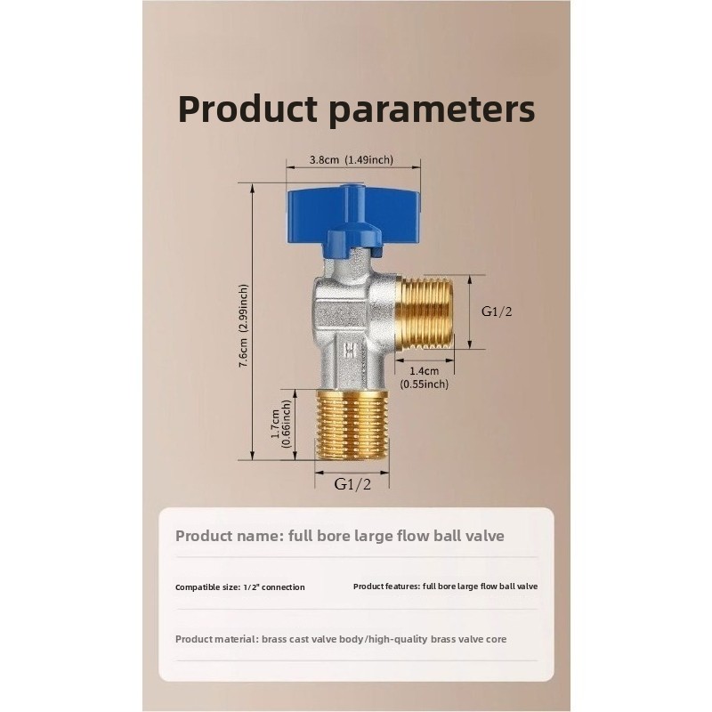 Brass Titanium G1/2 Toilet Flu - Toilet Fill Valve recensione e prezzo