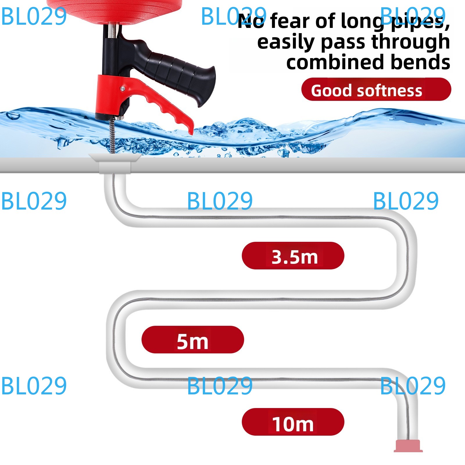 Professional Drain Snake Auger - Drain Snake Flexible recensione e prezzo