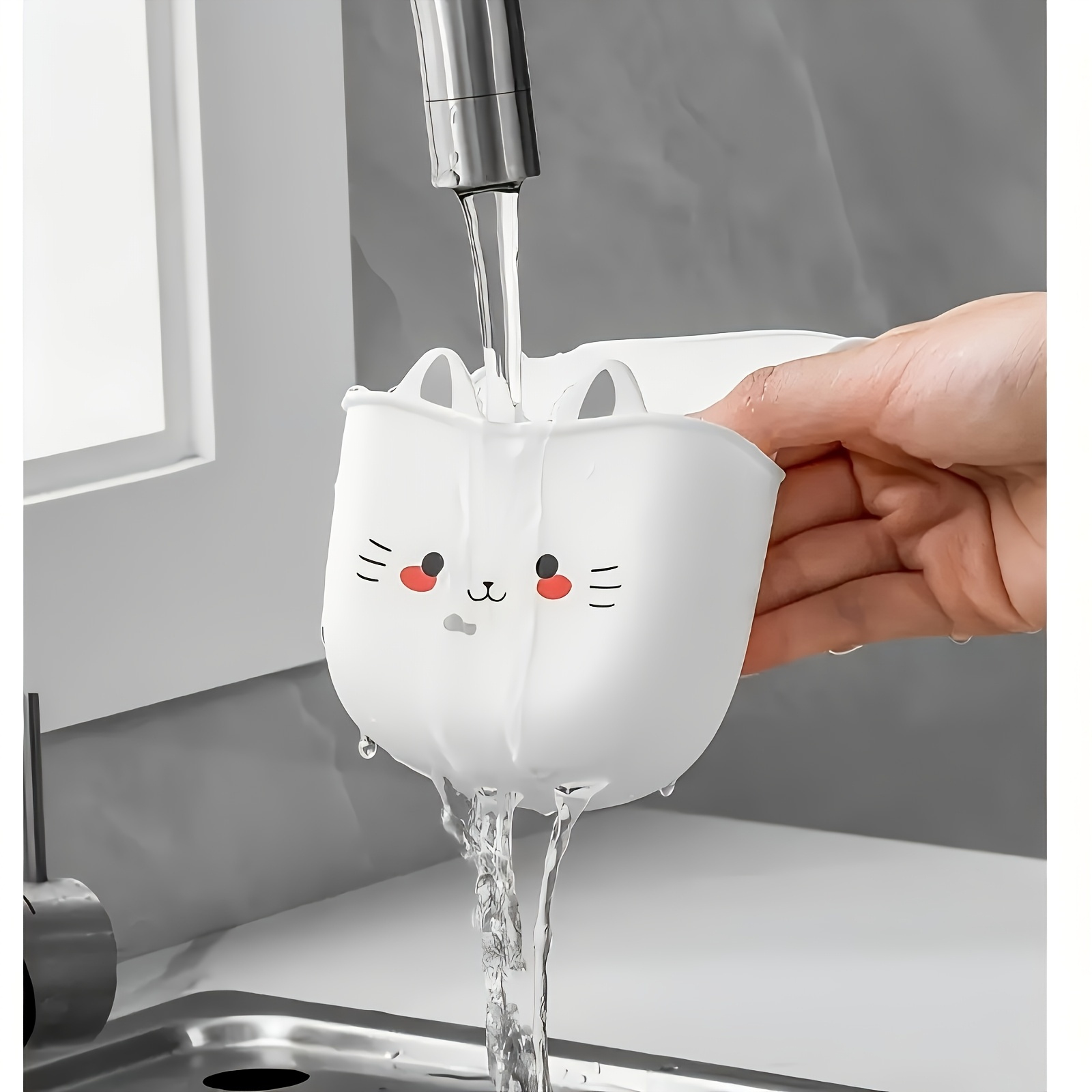 Cartoon Cat Basket Soft Buckle - Silicone Tap Washer recensione e prezzo