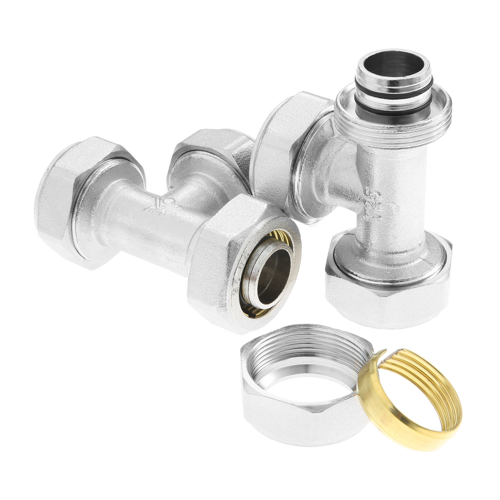 2Pcs 3/4’’ Tee Air Line Fittin - Compression Fitting Brass recensione e prezzo
