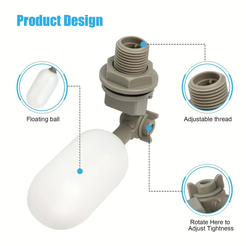 4Pcs Farm Cattle Plastic Water - Float Ball Valve recensione e prezzo