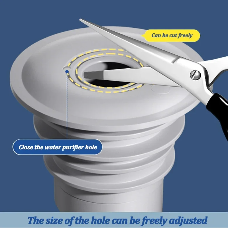 Silicone Bathroom Sewer Seal R - Drain Pipe Clip recensione e prezzo