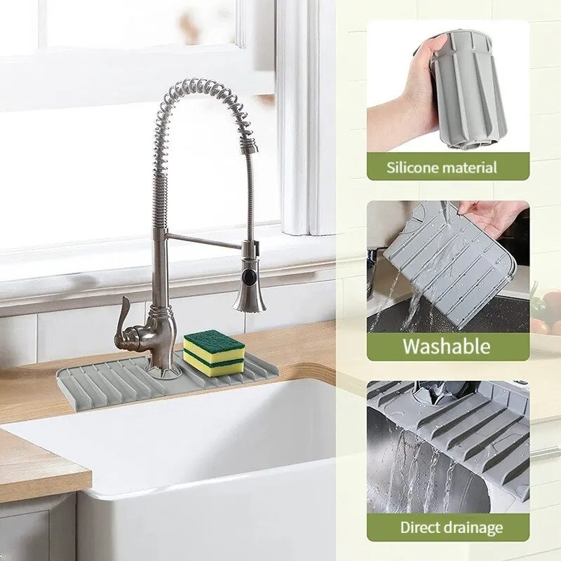 Silicone Faucet Mat Dish Soap  - Silicone Tap Washer recensione e prezzo